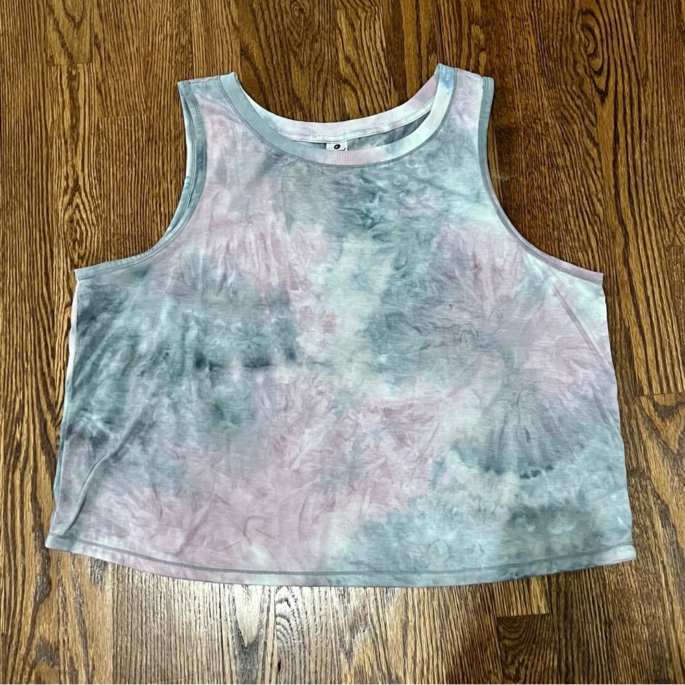 90 Degree by Reflex Tie-Dye Crop Muscle Tank